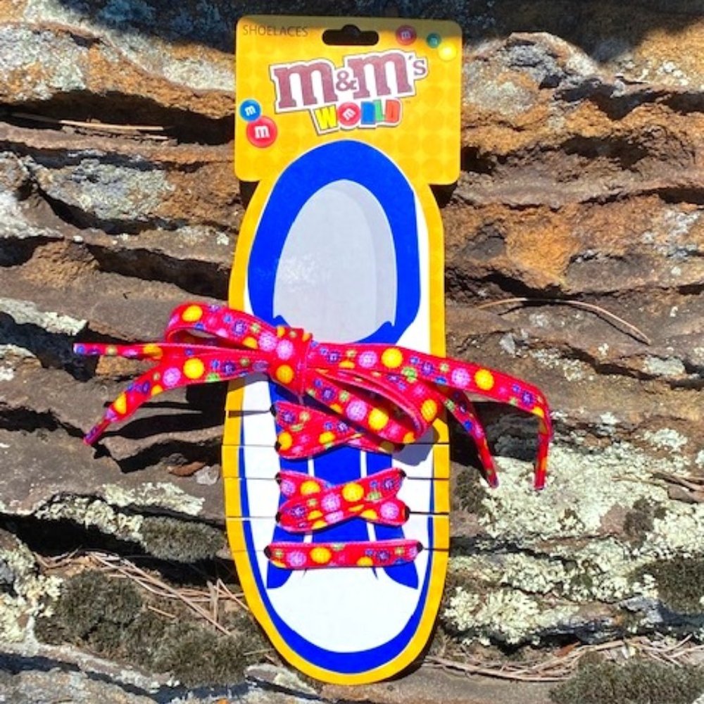 M&M's World Pink Shoelaces NEW